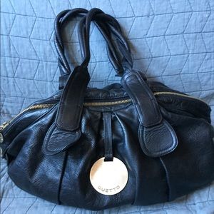 Custo Barcelona Black Leather shoulder bag